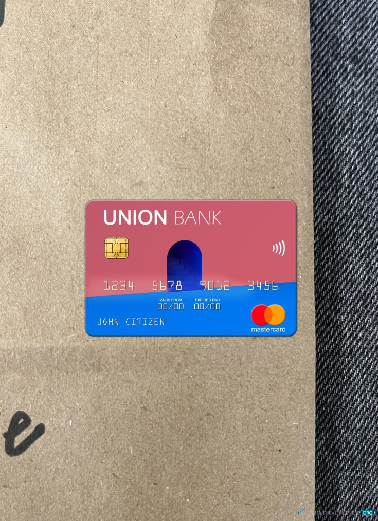 Download Albania Union Bank mastercard photolook front Photoshop template